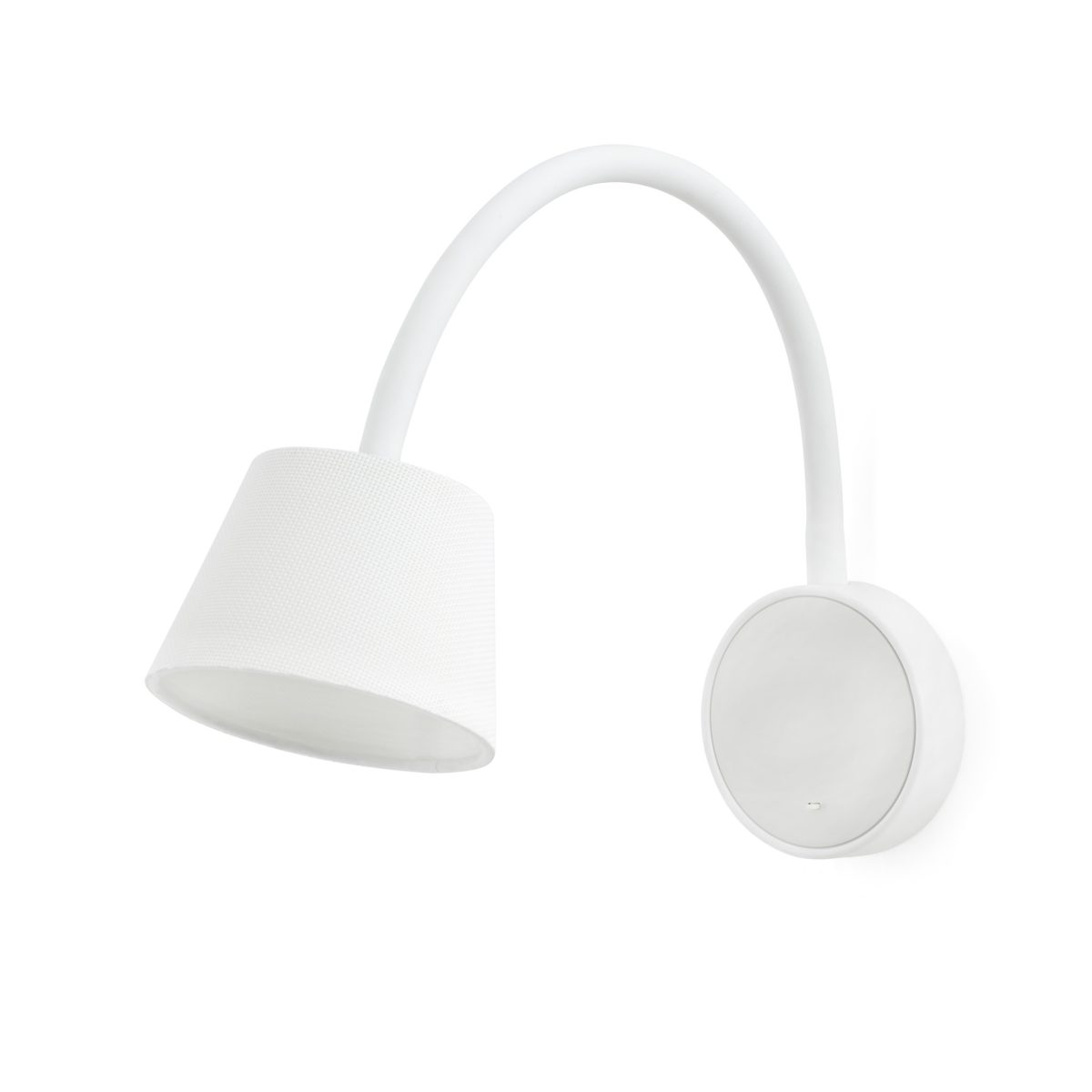 BLOME LED Aplique de Faro. Medidas: Ø 110 x L 110 x A 188 x F 410 mm. Color: Blanco