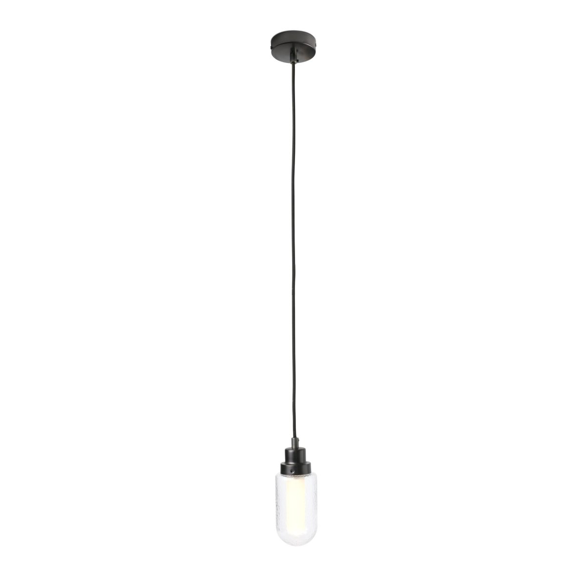BRUME LED Colgante de Faro. Medidas: Ø 80 x L 80 x A 1190 x F 80 mm. Color: Antracita