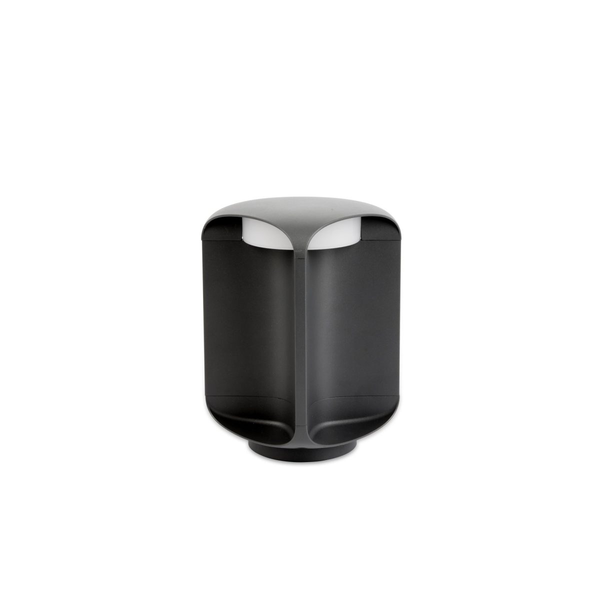 BU-OH LED Sobremuro de Faro. Medidas: L 115 x A 265 x F 115 mm. Color: Gris