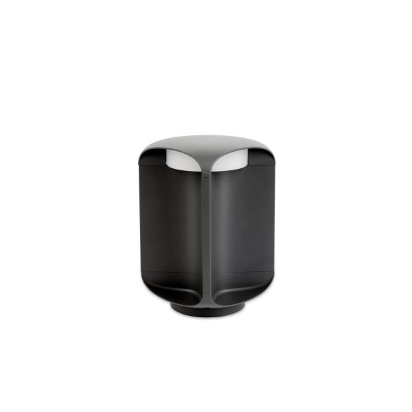 BU-OH LED Sobremuro de Faro. Medidas: L 115 x A 265 x F 115 mm. Color: Gris