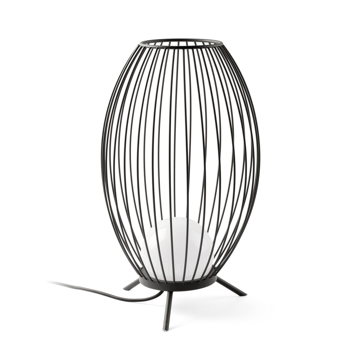 CAGE LED Pie de Faro. Medidas: L 134 x A 570 x F 134 mm. Color: Gris