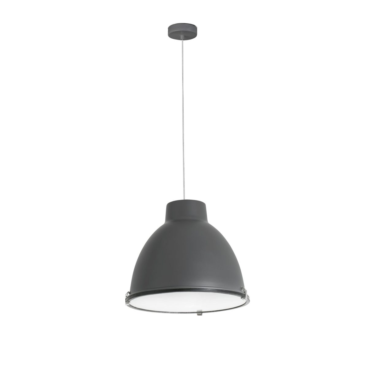 CHARLOTTE Colgante de Faro. Medidas: Ø 402 x L 402 x A 1600 x F 402 mm. Color: Gris