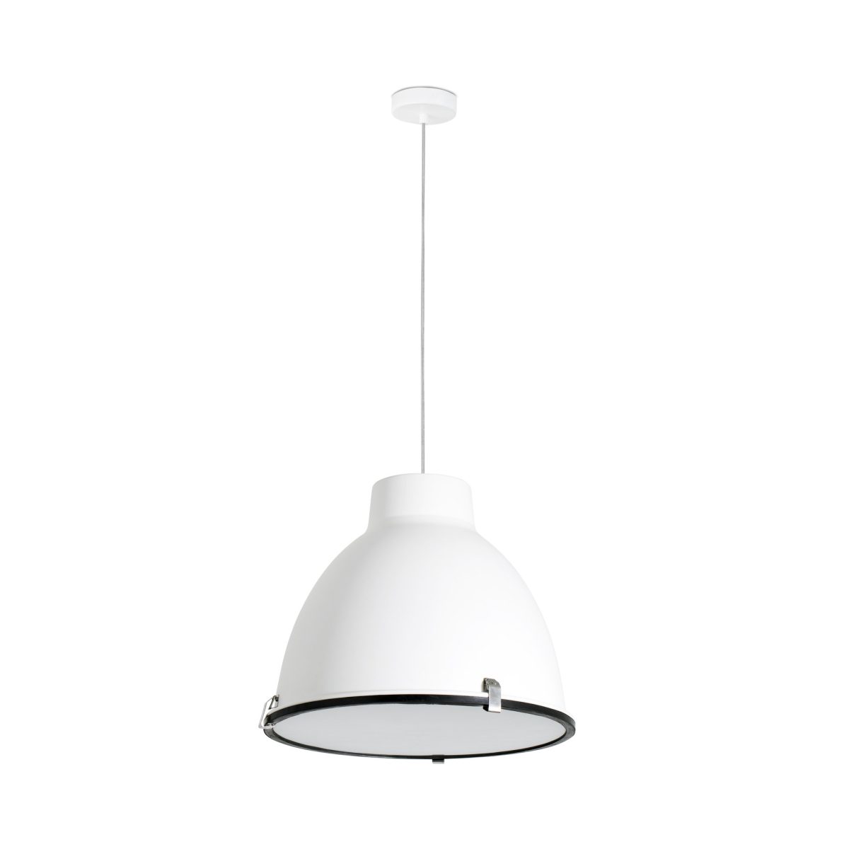 CHARLOTTE Colgante de Faro. Medidas: Ø 402 x L 402 x A 1600 x F 402 mm. Color: Blanco
