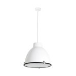 CHARLOTTE Colgante de Faro. Medidas: Ø 402 x L 402 x A 1600 x F 402 mm. Color: Blanco
