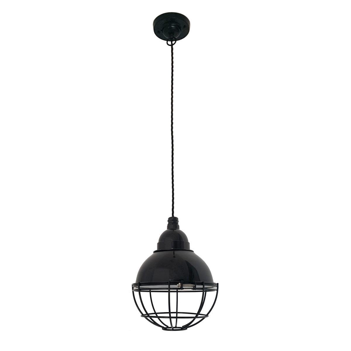 CLAIRE Colgante de Faro. Medidas: Ø 165 x L 165 x A 1640 x F 165 mm. Color: Negro