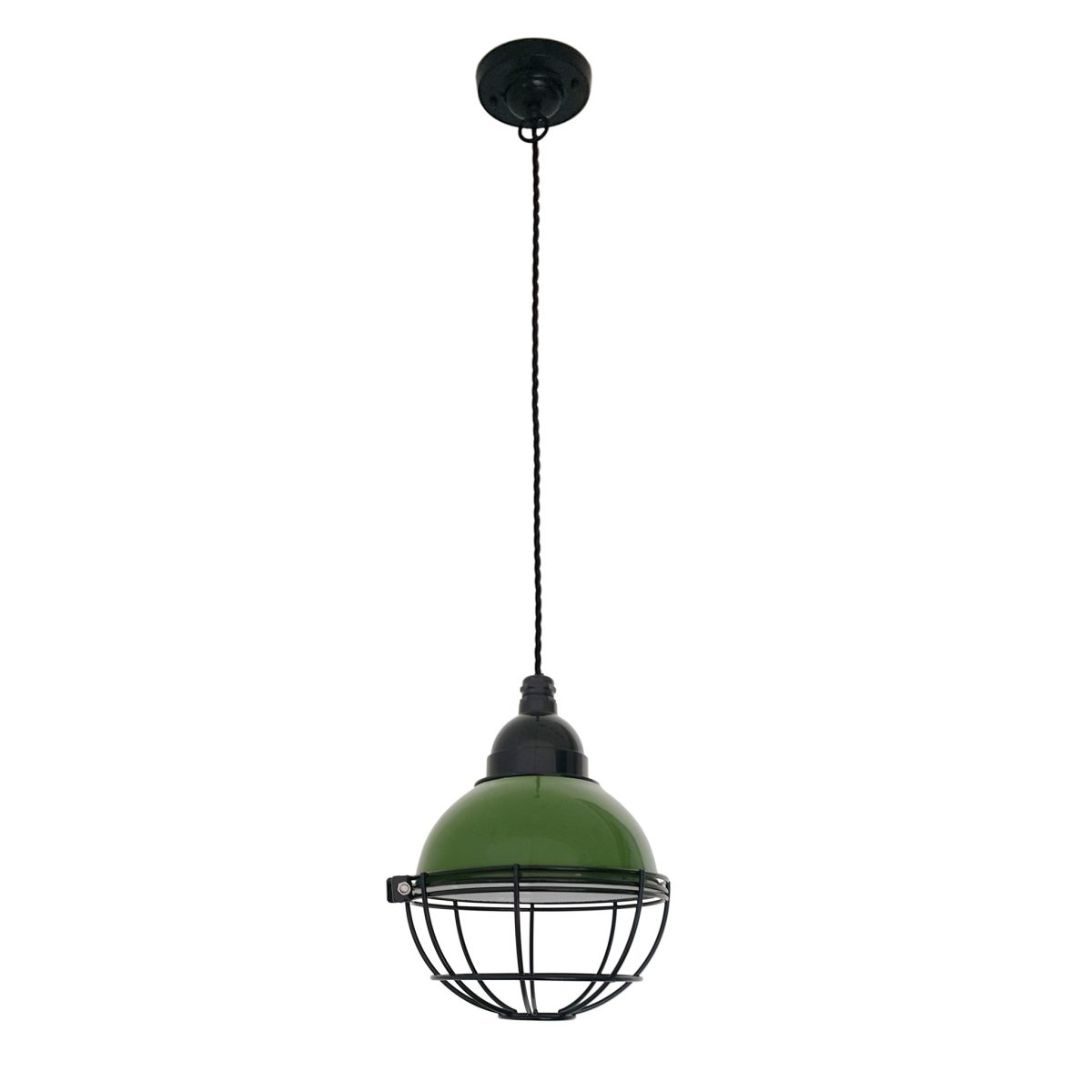 CLAIRE Colgante de Faro. Medidas: Ø 165 x L 165 x A 1640 x F 165 mm. Color: Verde