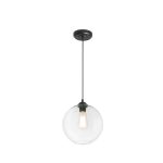 CLARA Colgante de Faro. Medidas: Ø 270 x L 270 x A 2250 x F 270 mm. Color: Negro