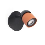 COCO Aplique de Faro. Medidas: Ø 100 x L 100 x A 100 x F 100 mm. Color: Negro