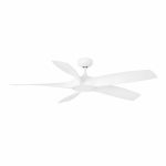 COCOS Ventilador de techo con luz de Faro. Medidas: Ø 1370 x L 1370 x A 260 x F 1370 mm. Color: Blanco