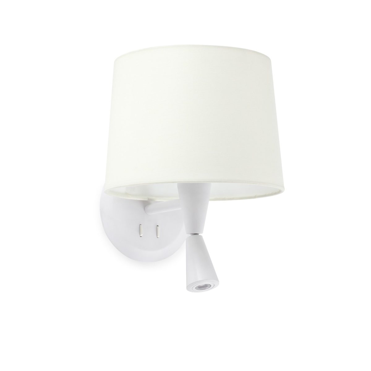 CONGA Aplique de Faro. Medidas: L 215 x A 280 x F 260 mm. Color: Blanco