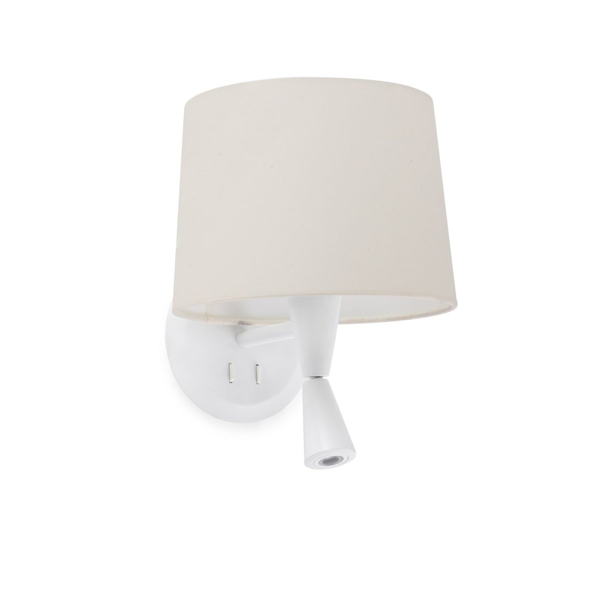 CONGA Aplique de Faro. Medidas: L 215 x A 280 x F 260 mm. Color: Blanco