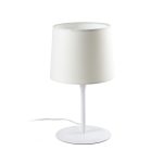 CONGA Sobremesa de Faro. Medidas: L 250 x A 485 x F 250 mm. Color: Blanco