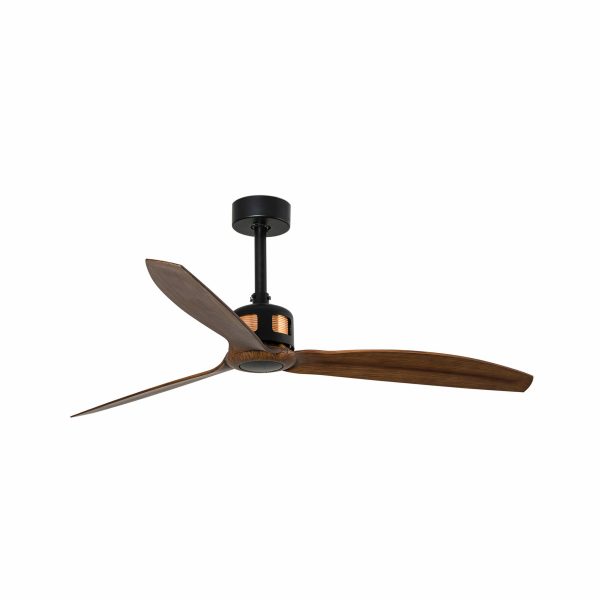 COPPER FAN Ventilador de techo de Faro. Medidas: Ø 1280 x L 1280 x A 640 x F 1280 mm. Color: Negro