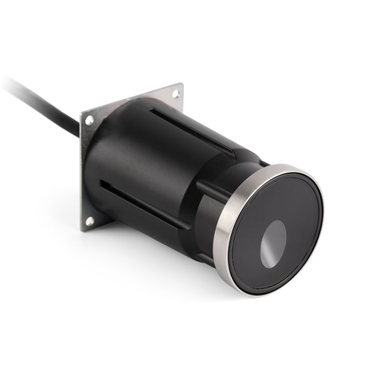 DANG LED Foco de Faro. Medidas: Ø 63 x L 63 x A 115 x F 63 mm. Color: Acero