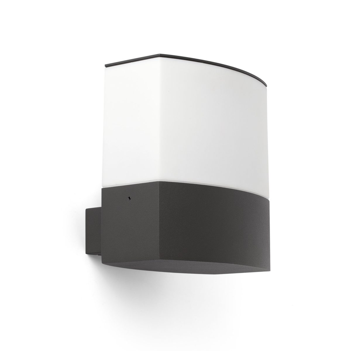 DATNA Aplique de Faro. Medidas: L 180 x A 196 x F 150 mm. Color: Gris