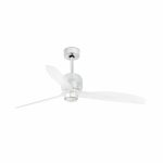 DECO FAN LED Ventilador de techo con luz de Faro. Medidas: Ø 1280 x L 1280 x A 484 x F 1280 mm. Color: Cromo