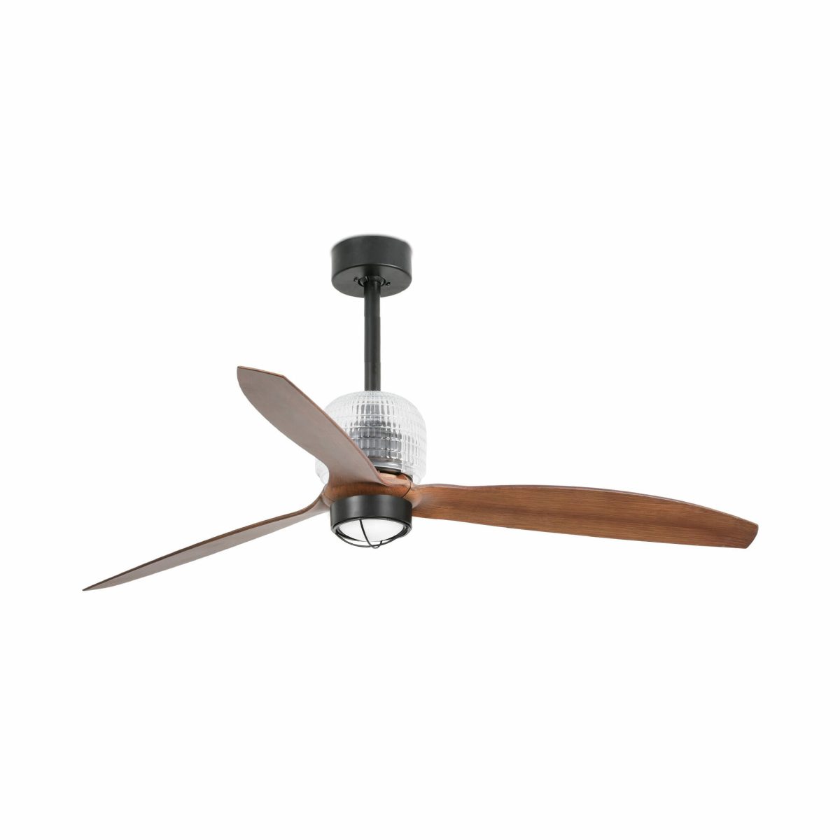 DECO FAN LED Ventilador de techo con luz de Faro. Medidas: Ø 1280 x L 1280 x A 484 x F 1280 mm. Color: Negro