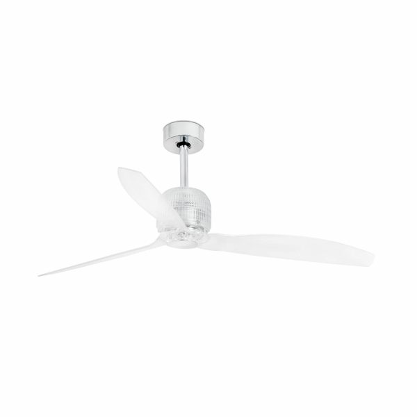 DECO FAN Ventilador de techo de Faro. Medidas: Ø 1280 x L 1280 x A 450 x F 1280 mm. Color: Cromo