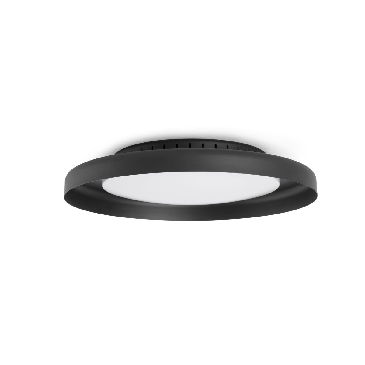 DOLME LED Aplique de Faro. Medidas: Ø 400 x L 400 x A 70 x F 400 mm. Color: Negro