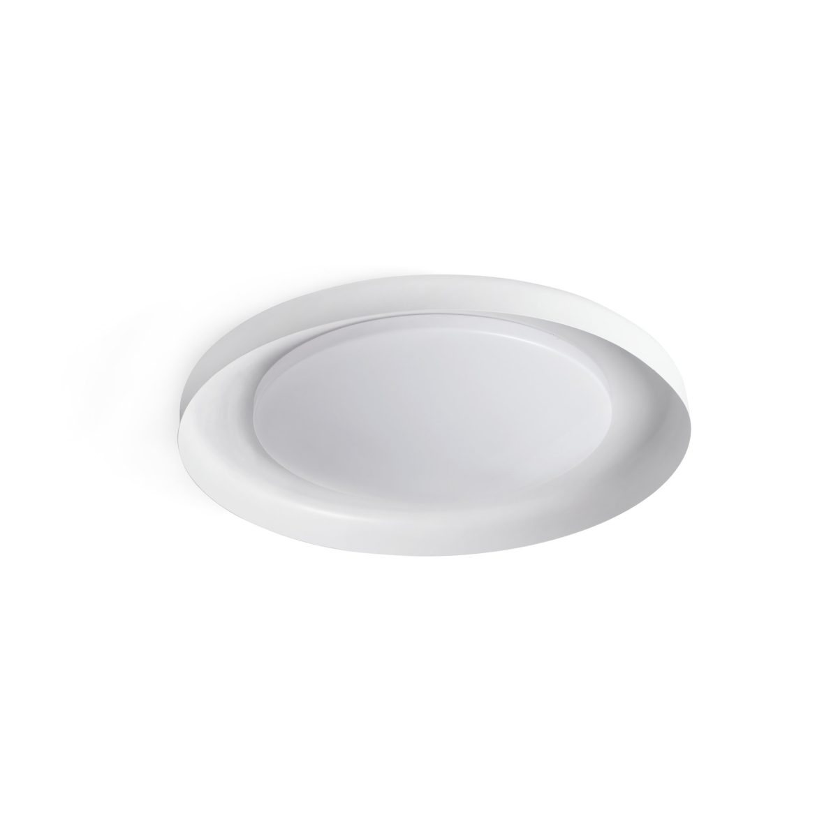 DOLME LED Aplique de Faro. Medidas: Ø 400 x L 400 x A 70 x F 400 mm. Color: Blanco