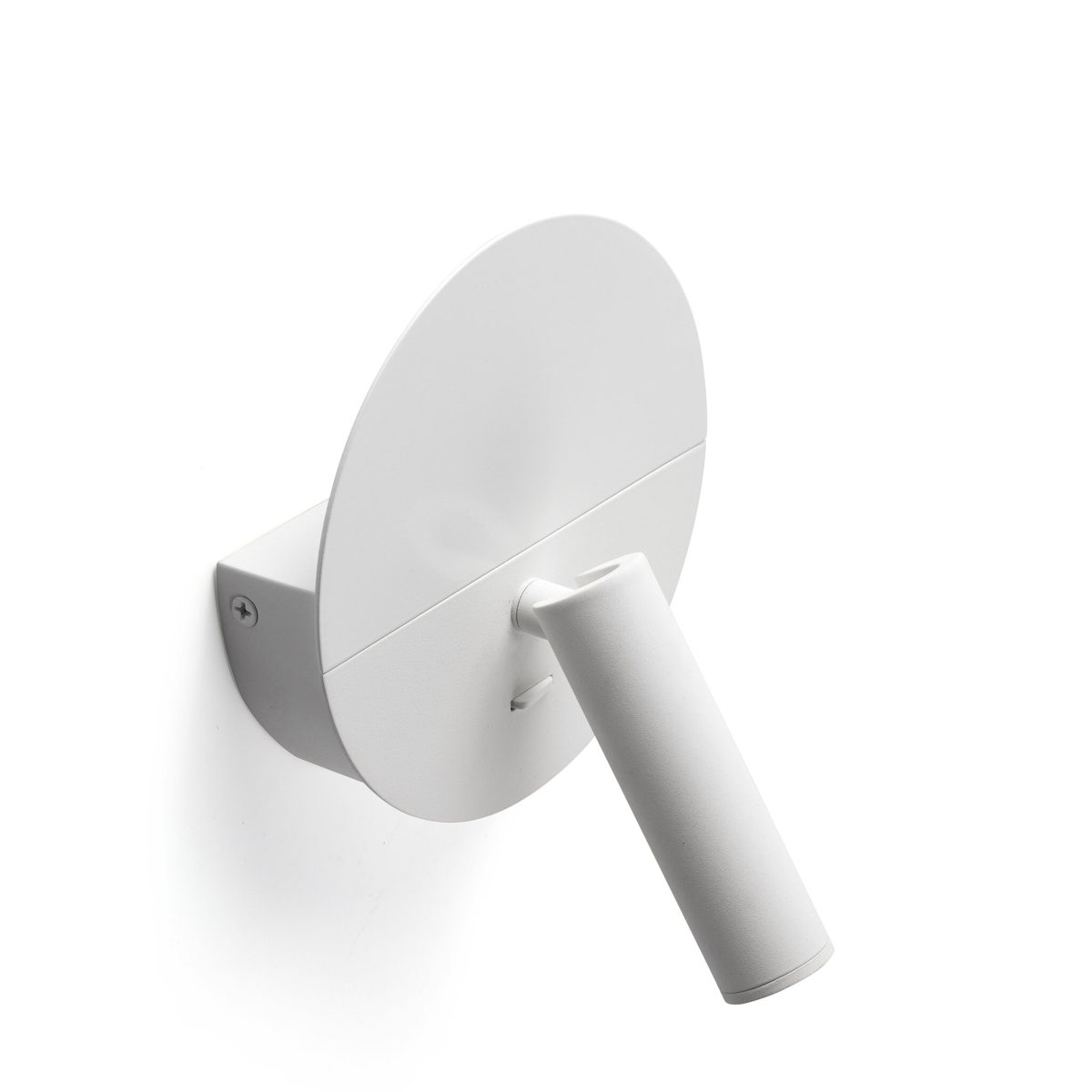 DUAS LED Aplique de Faro. Medidas: Ø 144 x L 144 x A 183 x F 65 mm. Color: Blanco