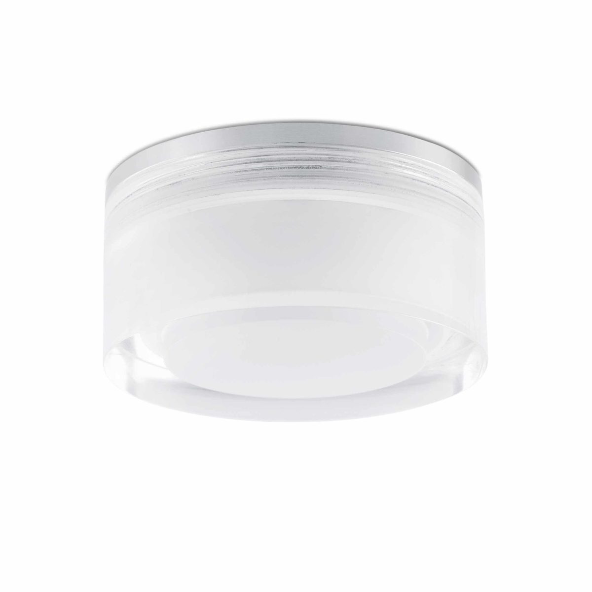 EBBA LED Foco de Faro. Medidas: Ø 70 x L 70 x A 65 x F 70 mm. Color: Niquel