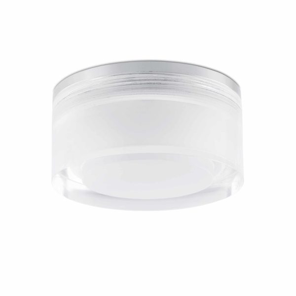 EBBA LED Foco de Faro. Medidas: Ø 70 x L 70 x A 65 x F 70 mm. Color: Niquel