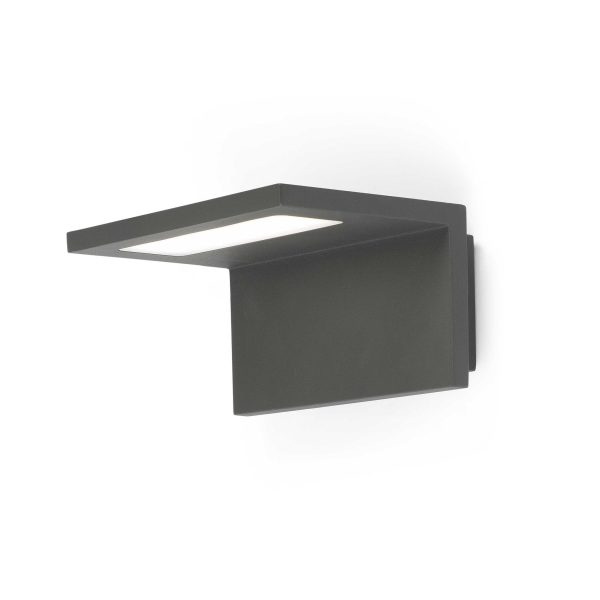 ELE LED Aplique de Faro. Medidas: L 170 x A 90 x F 135 mm. Color: Gris