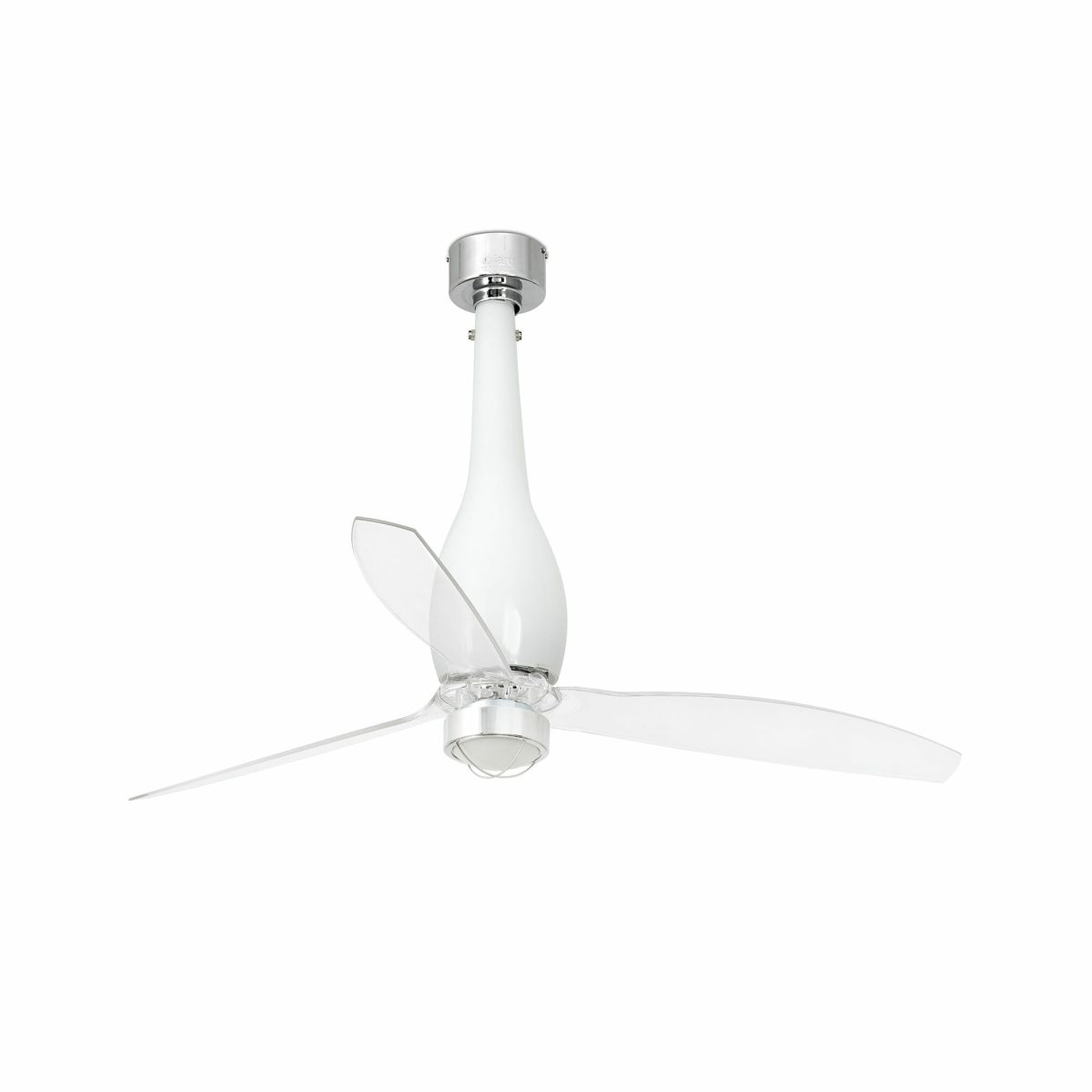 ETERFAN LED Ventilador de techo con luz de Faro. Medidas: Ø 1280 x L 1280 x A 674 x F 1280 mm. Color: Blanco