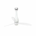 ETERFAN LED Ventilador de techo con luz de Faro. Medidas: Ø 1280 x L 1280 x A 674 x F 1280 mm. Color: Blanco