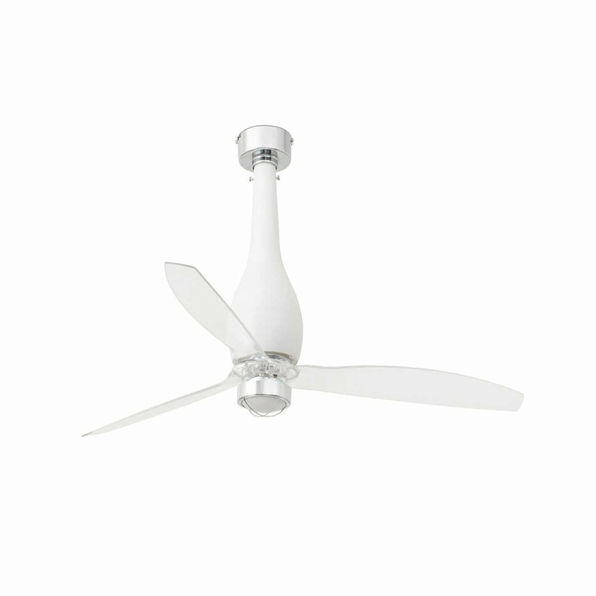 ETERFAN LED Ventilador de techo con luz de Faro. Medidas: Ø 1280 x L 1280 x A 674 x F 1280 mm. Color: Blanco