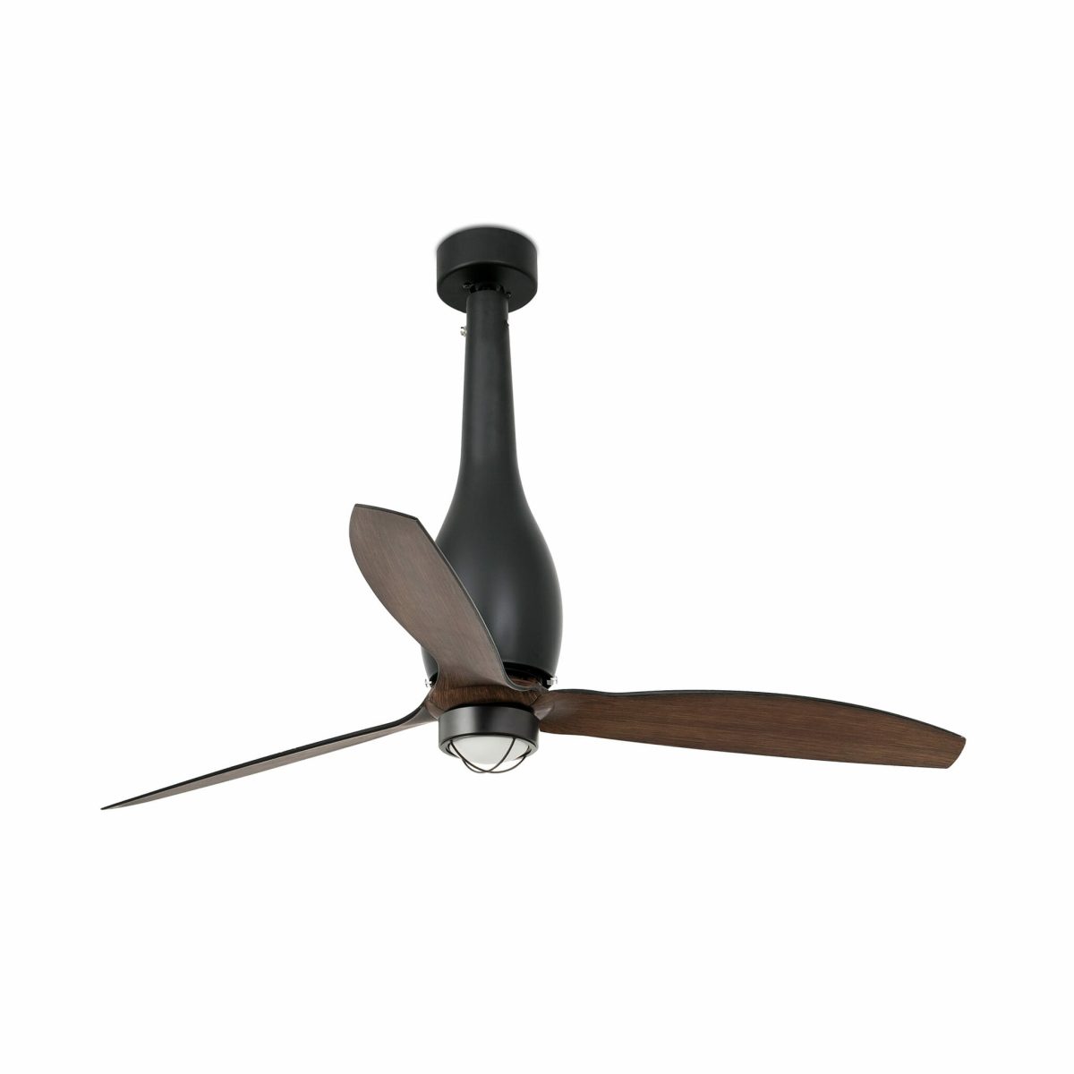 ETERFAN LED Ventilador de techo con luz de Faro. Medidas: Ø 1280 x L 1280 x A 674 x F 1280 mm. Color: Negro
