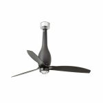 ETERFAN LED Ventilador de techo con luz de Faro. Medidas: Ø 1280 x L 1280 x A 674 x F 1280 mm. Color: Negro