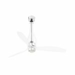 ETERFAN LED Ventilador de techo con luz de Faro. Medidas: Ø 1280 x L 1280 x A 674 x F 1280 mm. Color: Cromo