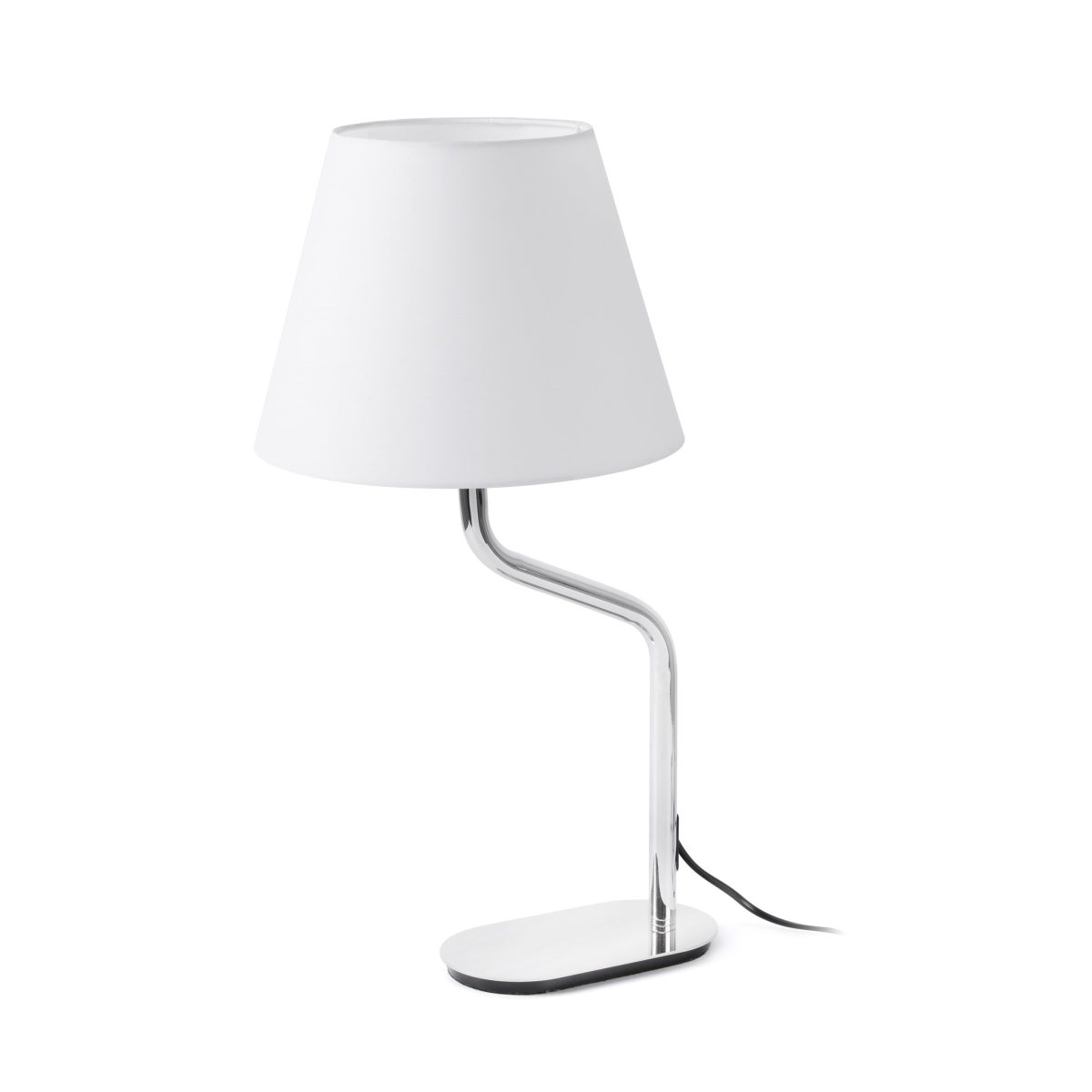 ETERNA Sobremesa de Faro. Medidas: L 105 x A 600 x F 270 mm. Color: Cromo