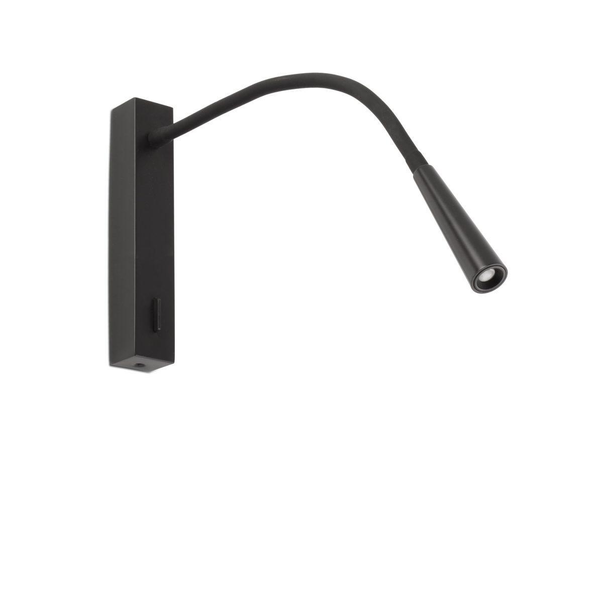 FLIN LED Aplique de Faro. Medidas: L 35 x A 273 x F 356 mm. Color: Negro