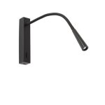 FLIN LED Aplique de Faro. Medidas: L 35 x A 273 x F 356 mm. Color: Negro