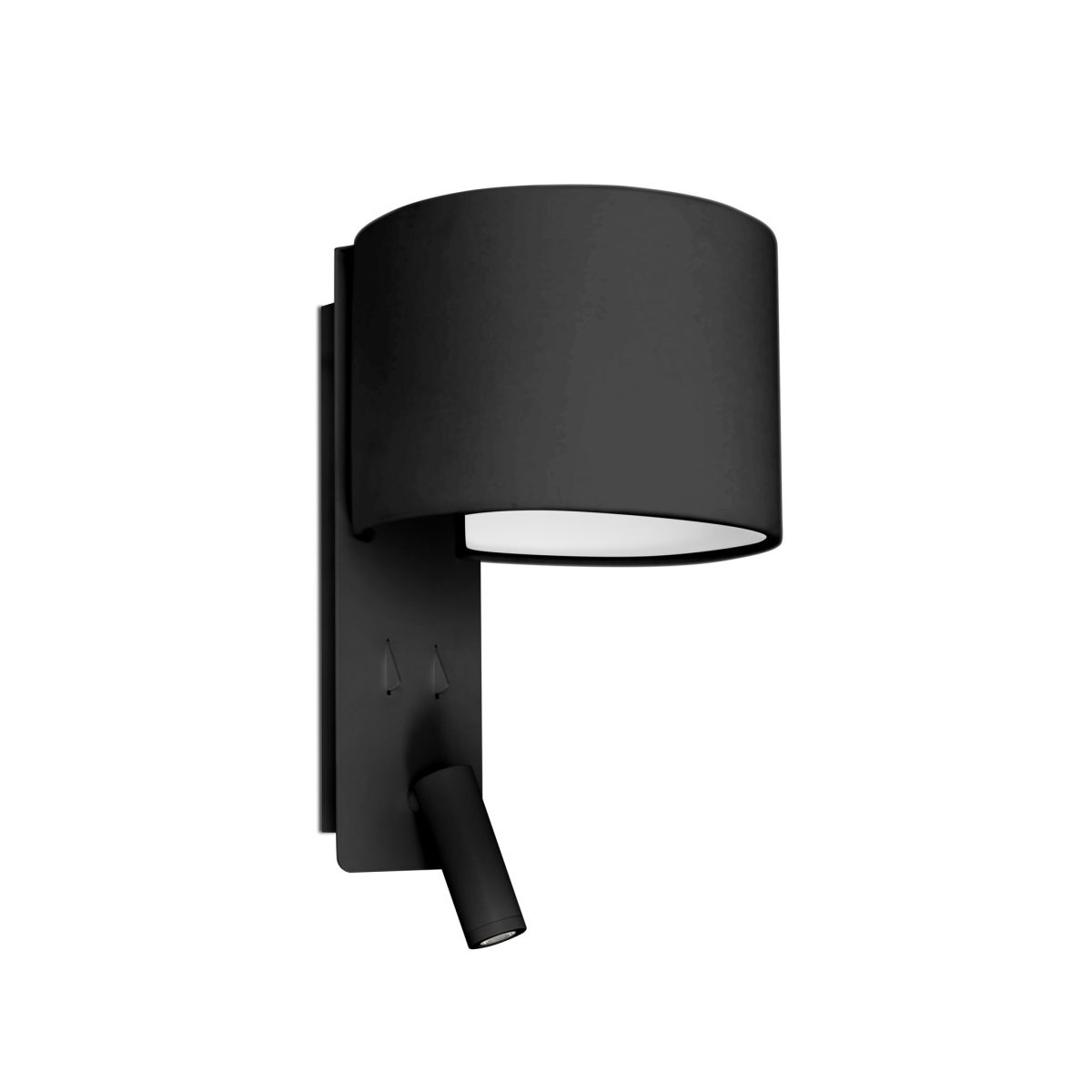 FOLD Aplique de Faro. Medidas: L 200 x A 300 x F 220 mm. Color: Negro