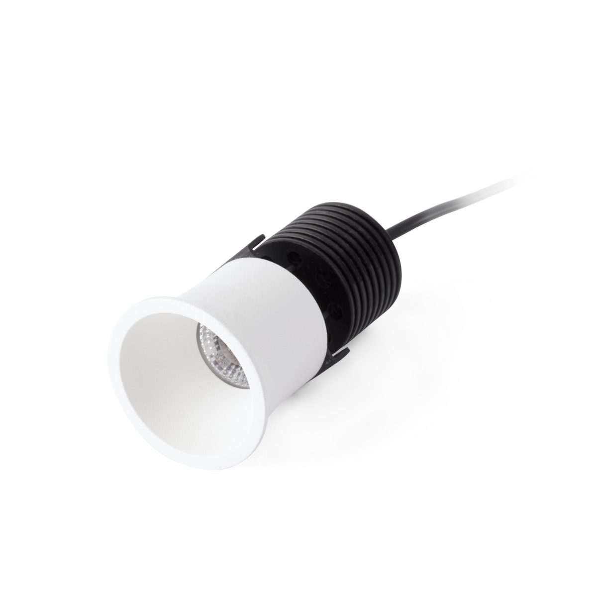 FOX Foco de Faro. Medidas: Ø 50 x L 50 x A 87 x F 50 mm. Color: Blanco