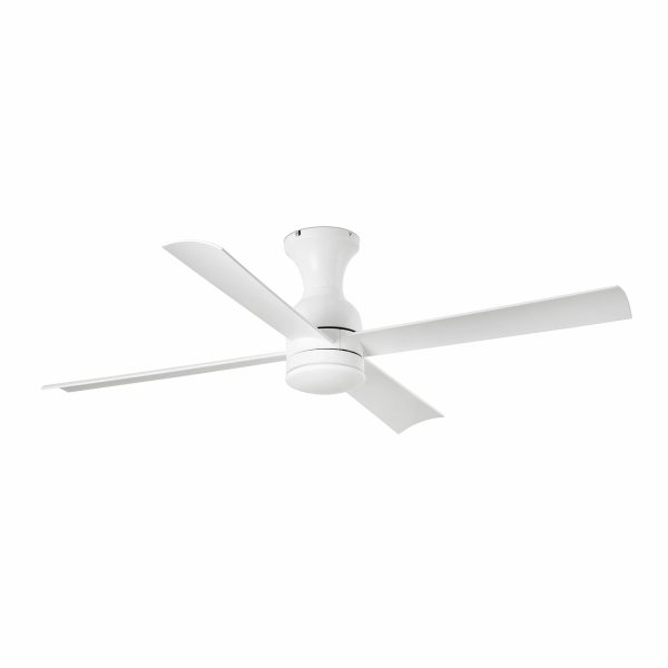 FRASER LED Ventilador de techo con luz de Faro. Medidas: Ø 1180 x L 1180 x A 310 x F 1180 mm. Color: Blanco