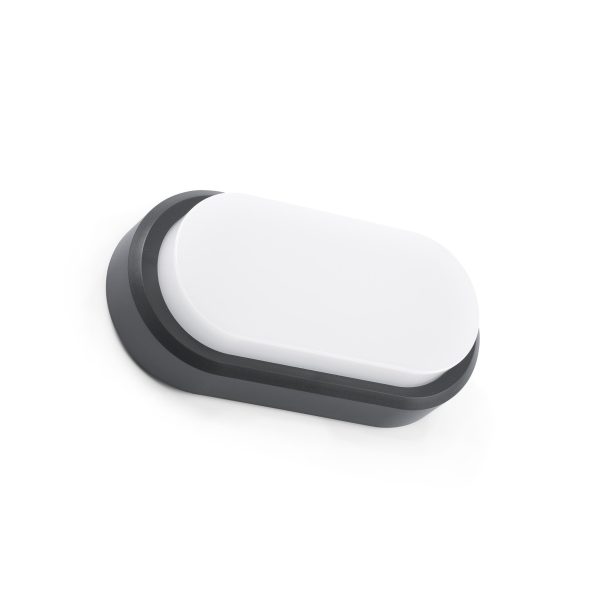 FRED LED Aplique de Faro. Medidas: L 200 x A 100 x F 54 mm. Color: Gris