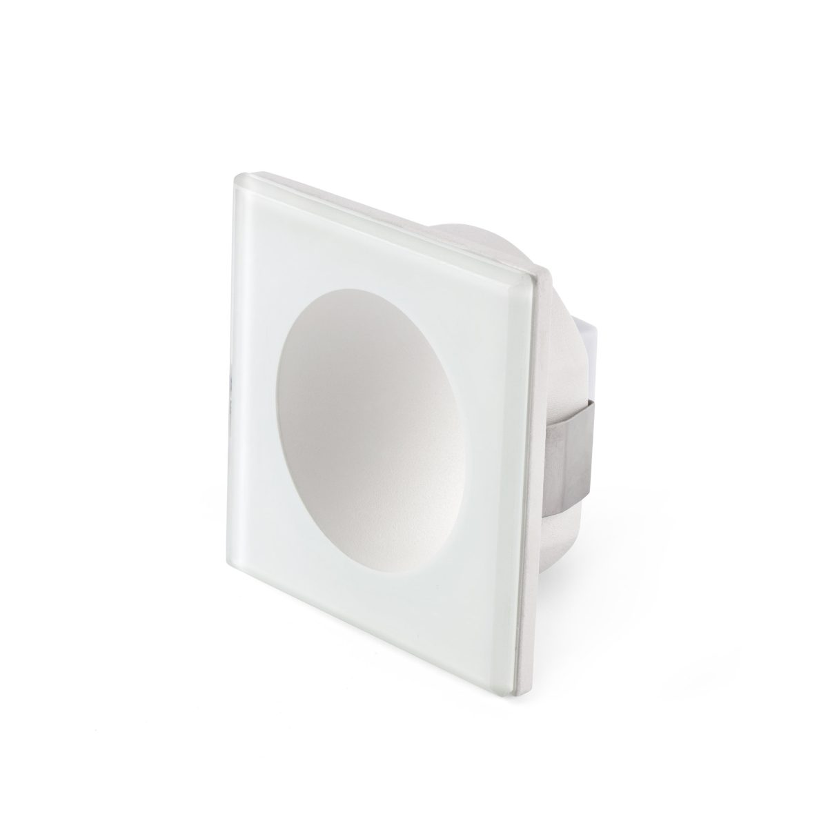 GALO Foco de Faro. Medidas: Ø 77 x L 77 x A 77 x F 55 mm. Color: Blanco