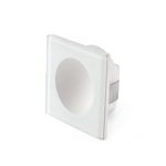 GALO Foco de Faro. Medidas: Ø 77 x L 77 x A 77 x F 55 mm. Color: Blanco