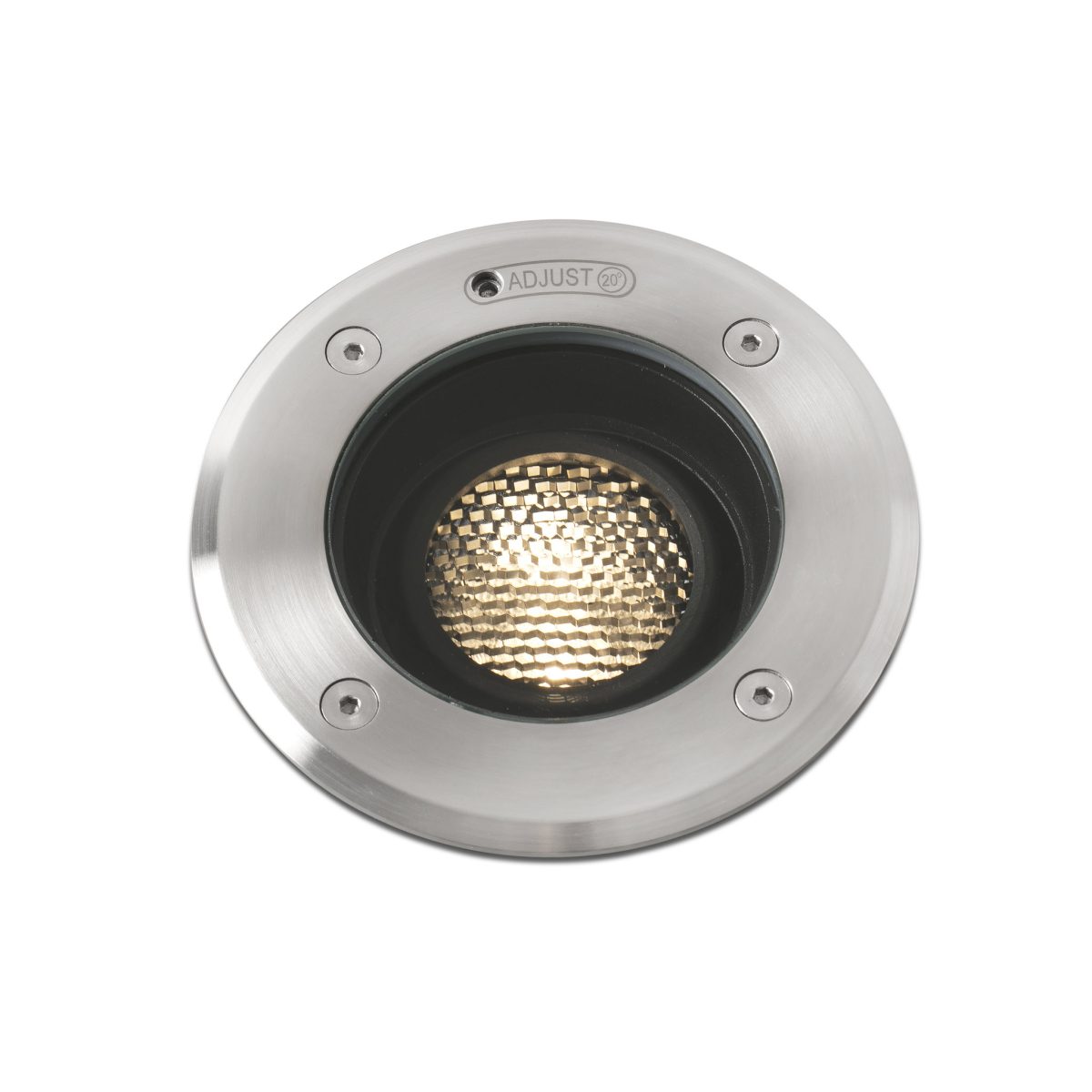 GEISER LED Foco de Faro. Medidas: Ø 130 x L 130 x A 135 x F 130 mm. Color: Acero