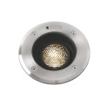 GEISER LED Foco de Faro. Medidas: Ø 130 x L 130 x A 135 x F 130 mm. Color: Acero
