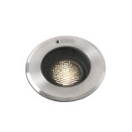 GEISER LED Foco de Faro. Medidas: Ø 130 x L 130 x A 110 x F 130 mm. Color: Acero