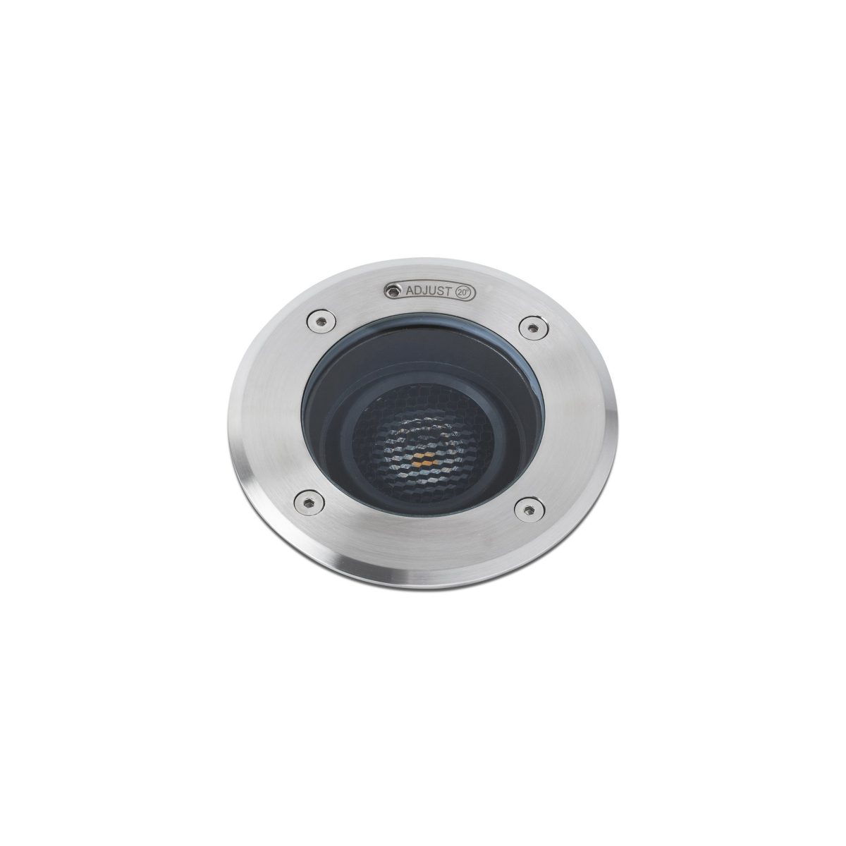 GEISER LED Foco de Faro. Medidas: Ø 170 x L 170 x A 195 x F 170 mm. Color: Acero