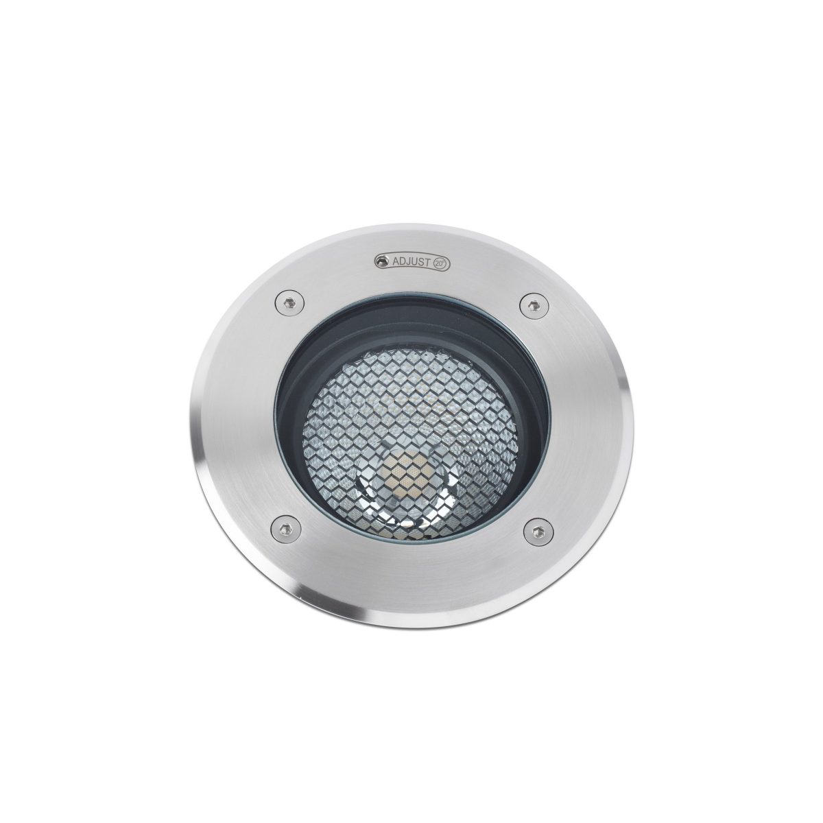 GEISER LED Foco de Faro. Medidas: Ø 130 x L 130 x A 135 x F 130 mm. Color: Acero