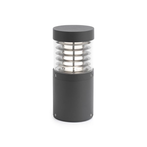 GIZA LED Sobremuro de Faro. Medidas: L 120 x A 265 x F 120 mm. Color: Gris