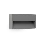 GRADA Aplique de Faro. Medidas: L 250 x A 128 x F 46 mm. Color: Gris